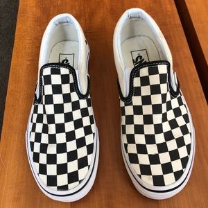 Vans checkered slides women’s 7